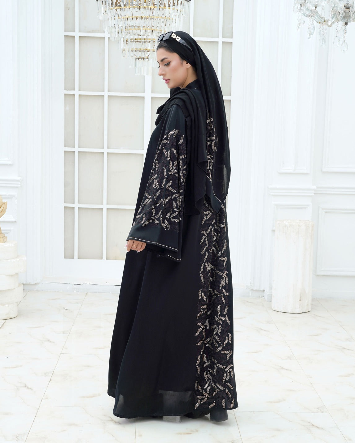 Soraya Diamond Studded Abaya