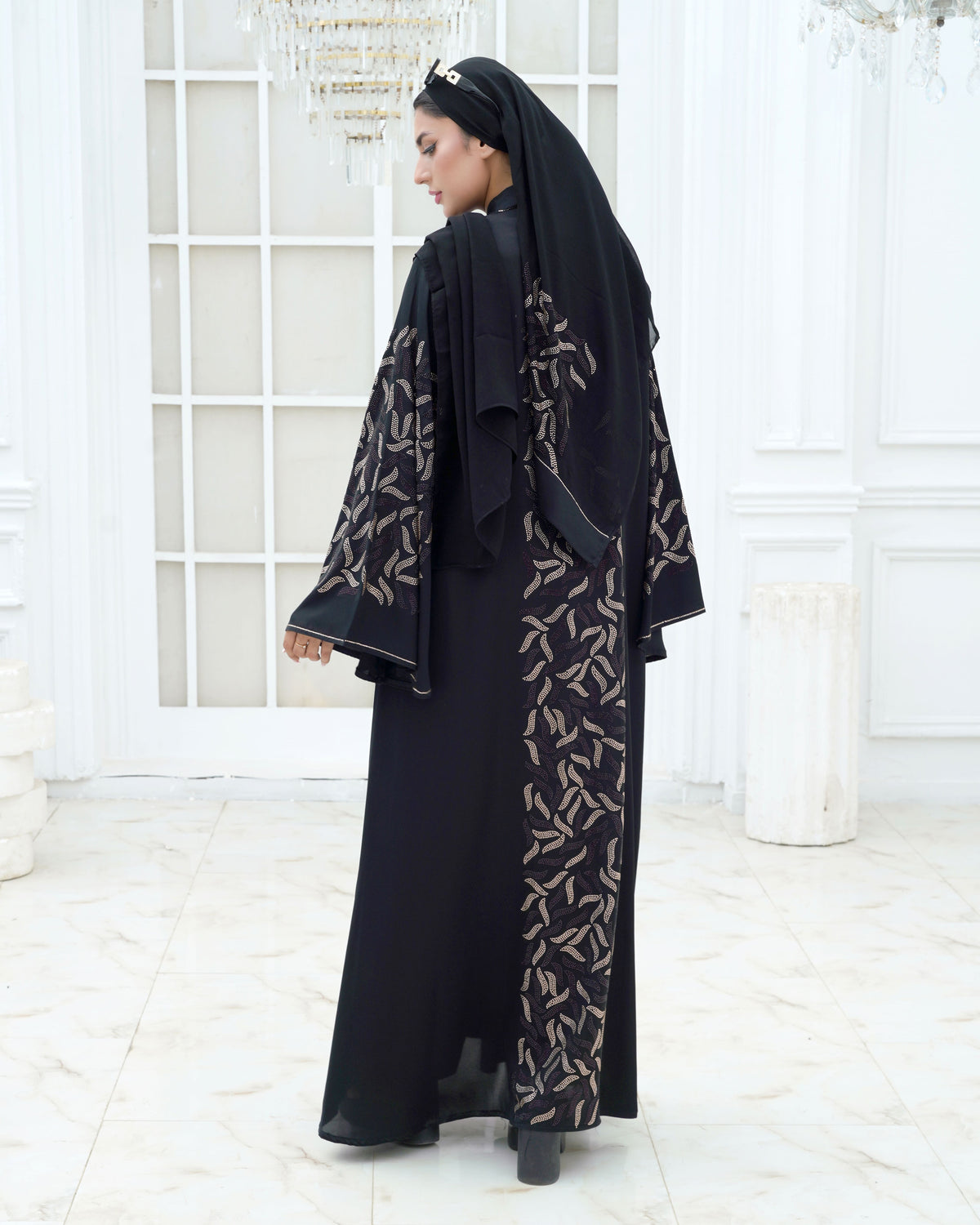 Soraya Diamond Studded Abaya