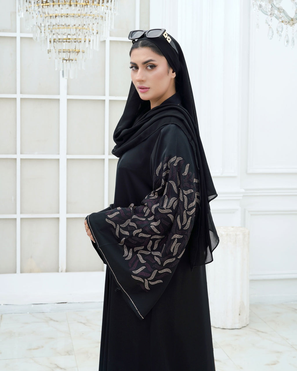 Soraya Diamond Studded Abaya