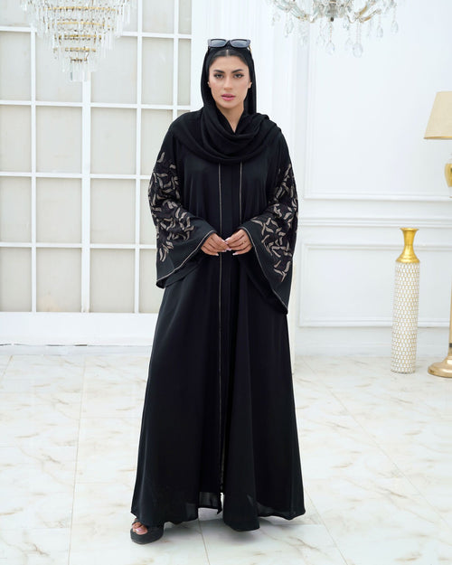 black-open-abaya-women-pakistan